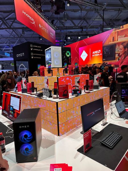 Der Stand von HP Omen war sehr beliebt bei den Gamern. (Bild: Vogel IT-Medien GmbH)