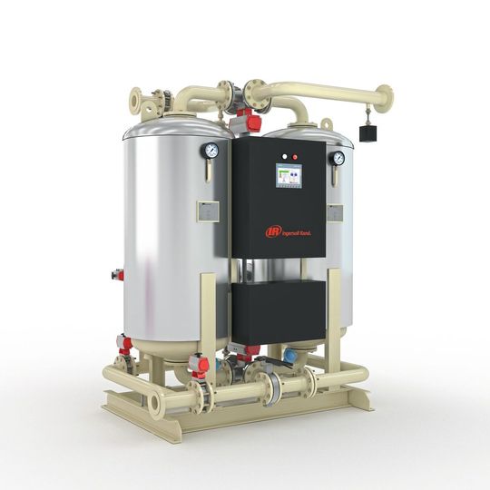 Hohe Nachhaltigkeit und Energieeffizienz für industrielle Anwendungen verspricht der neue Kompressionswärmetrockner.(Bild:  Ingersoll Rand)
