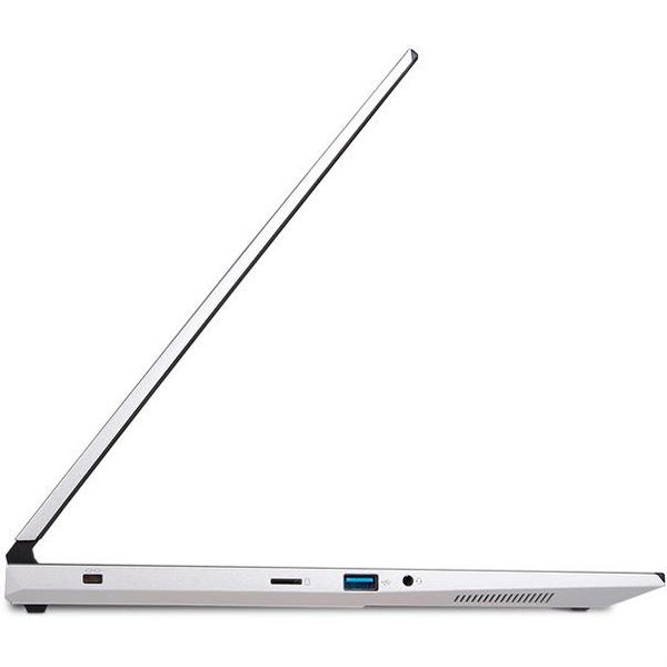 Das Chassis des 2,1 kg schweren und kanpp zwei cm dicken Wortmann Terra Mobile Gamer Elite 3 A besteht aus Aluminium. In der linken Seite des Geräts ist ein MicroSD-Kartenleser integriert. (Bild: Wortmann)