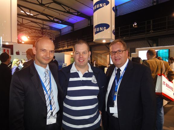 Attila Erdelyi, Samsung, Swen Schuur, SSU Hard-und Sotware, Peter Sturmfels, Samsung (Archiv: Vogel Business Media)
