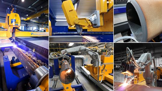 Auf der Tube informiert Microstep über Lösungen zur Rohrbearbeitung.(Bild:  Microstep)