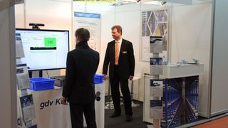 Pick-by-Kinect  auf der LogiMAT 2013 (GDV Kuhn)