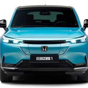 Der neue Stromer orientiert sich bei Abmessungen und Optik am kompakten SUV HR-V.(Bild:  Honda)