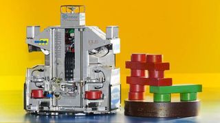 Der Roboter der TU Dresden schaffte es auf der Eurobot bis ins Viertelfinale – mit robusten magnetischen Absolutwertgebern von Megatron. (Archiv: Vogel Business Media)