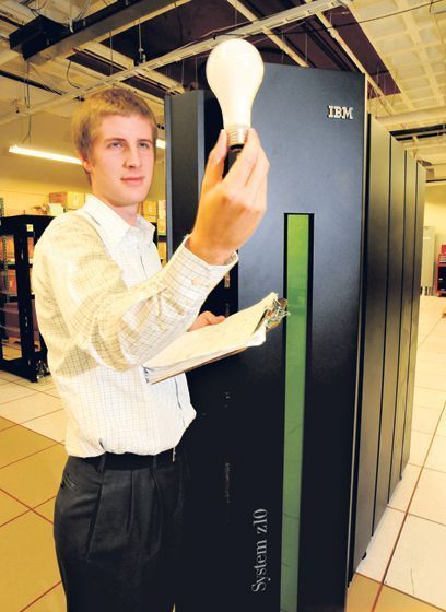 Hohe Performance, niedriger Energieverbrauch: Der IBM Z10 BC (Archiv: Vogel Business Media)