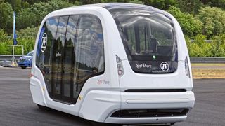 ZF hat sich an dem niederländischen Unternehmen 2gett-
here beteiligt, das fahrerlose Minibusse herstellt. (Bild: Rosenow/»kfz-betrieb«)