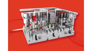 Besondere Highlights auf der Blechexpo sind neben den Standard- und kundenspezifischen Führungseinheiten die neuesten Generationen der Steinel-Tankplatten sowie der intelligenten Gewindeformeinheit S-Former E. (Bild: Steinel)