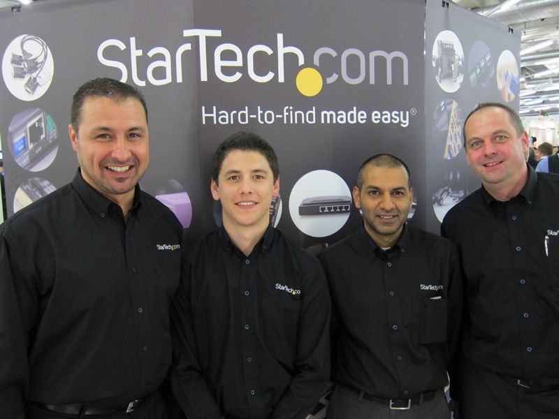 New in Town: (v. l.) Robert Bedraoui, Oriol Madrenas De Genover, Atif Malik und Christof Langwald, StarTech.com (IT-BUSINESS)
