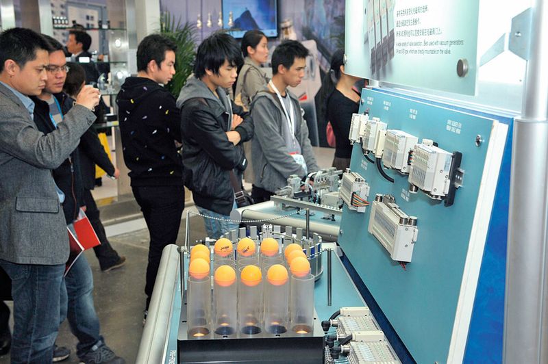 Die PTC Asia in China war die erste Auslandsmesse der Hannoveraner und ist eine Erfolgsstory geblieben.  (Deutsche Messe)