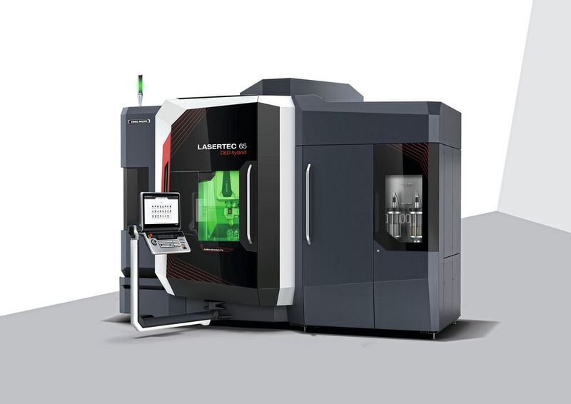  Die Lasertec 5 DED hybrid 2. Generation soll neue Maßstäbe in der Prozessintegration, der Produktivität und der Prozessstabilität setzen.  (Bild: DMG Mori)