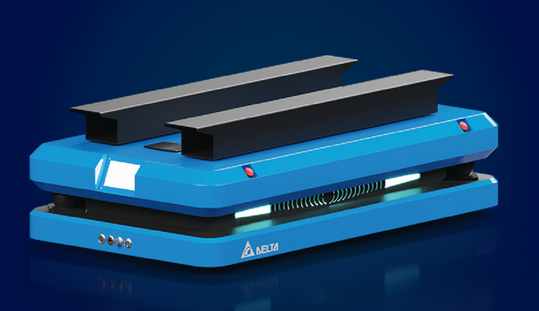 Auf der kommenden LogiMAT präsentiert Delta mit dem neuen D-Bot MAR (Mobile Autonomous Robot) ein marktreifes, praxisorientiertes Robotics-System, das vollständiges, integriertes Lösungskonzept für die Intralogistik dienen kann.(Bild:  Delta Electronics)