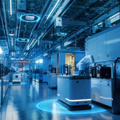 Autonome Mobile Manipulationsroboter kann in einer modernen Fabrik vielfältige Aufgaben übernehmen, von der Bestückung von Maschinen bis hin zur Qualitätskontrolle. (Bild: Delta)