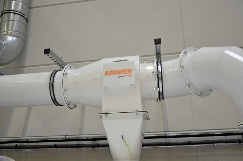 Mit dem Funkenvorabscheider Spark-Trap lassen sich Filterbrände vermeiden. (Bild: Kemper)