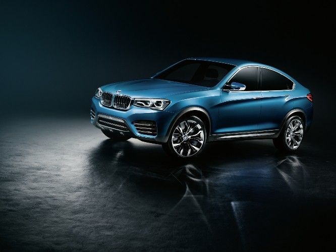 Zum ersten Mal sehen kann das Publikum die X4-Studie Mitte des Monats auf der Motorshow in Shanghai. (Foto: BMW)
