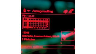 Im Lager des technischen Großhändlers Ludwig Meister werden pro Tag über 1000 Positionen kommissioniert. Die Pick-by-Vision-Kommissionierung verfügt dabei im Vergleich zu intuitiven Papierlisten über einen Zeitvorteil. Bild: MTM (Archiv: Vogel Business Media)