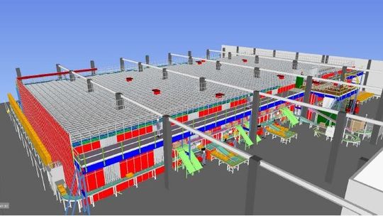 Die Planung der AutoStore-Anlage bei der Kurt Pietsch.(Bild:  Team GmbH)