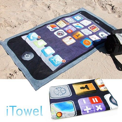 Bei www.megagadgets.de gibt es das iTowel App Handtuch XXL für 29,95 Euro. ( www.megagadgets.de)