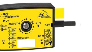 Aktiver Verteiler AS-i Safety für Schmersal-Türzuhaltungen AZM400 (BWU3565). (Bihl+Wiedemann)