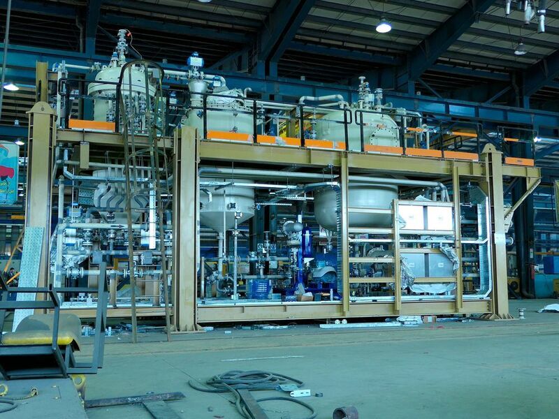 Eine von insgesamt fünf schlüsselfertigen Anlagen zur Amin-Aufbereitung (BHS-Sonthofen)