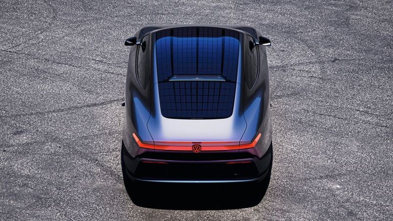 Zusätzliche Energiegewinnung über Solarzellen in Dach und Heckscheibe.  (Bild: Volkswagen AG)