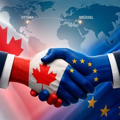 Canada and the U.S. have been locked in a trade dispute ever since Donald Trump was re-elected as U.S. president. In the long run, however, Canada could end up being the loser. That is why the country is turning more toward its trading partner, the EU. Something very special is set to emerge... (Image:AI-generated)