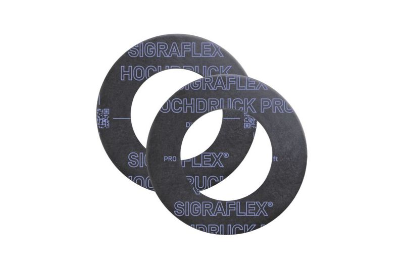 Flachdichtungen Sigraflex Hochdruck und Hochdruck Pro, wie sie für die Messungen verwendet wurden. (Bild: SGL Carbon)