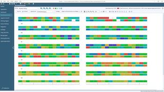 Gesamtübersicht in Fortna „OptiSlot“ Version 13.1 als graphische Darstellung der Lagerplatzbelegung. (Bild: Fortna)