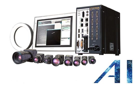 Auf  Basis  von KI-Algorithmen  erkennt  die  Bildverarbeitungssoftware von Omron kleinste und schwer definierbare Fehlertypen, die bisher nur durch manuelle Prüfungen identifiziert werden konnten.(Bild:  Omron)