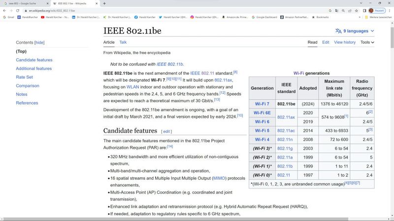 Alle WLAN-Standards, von 802.11 aus dem Jahr 1997 bis zu 802.11be anno 2024, werden von einem weltweiten Industrieverband namens IEEE entwickelt und verabschiedet. IEEE steht für Institute of Electrical and Electronics Engineers und sitzt de jure in New York City. (Bild: Karcher - Wikipedia)