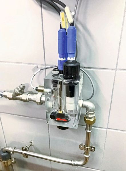 In der Bodenseewasserversorgung überwacht der Sensor Memosens CCS51D den Gehalt des freien Chlors am Anfang des Verteilernetzes (Bild: Endress+Hauser)