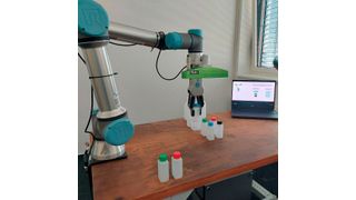 Pick & Place mit dem Cobot (Bild: Spiratec)