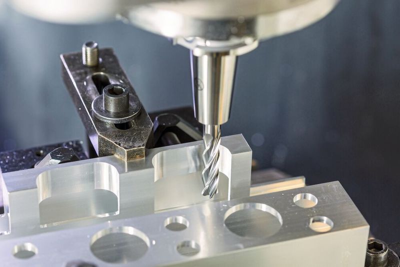 Der Vollhartmetallfräser Optimill-SPM-Finish schlichtet große Taschen in einem Arbeitsgang. (Bild: Mapal)