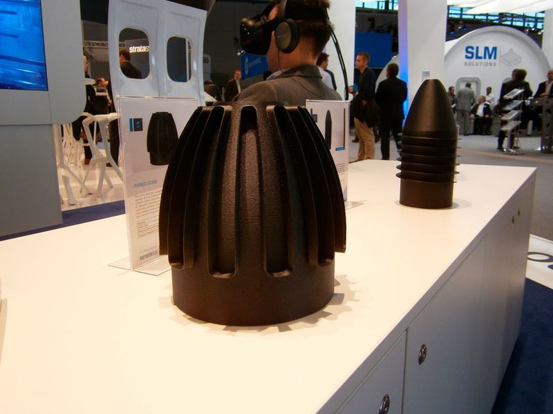 3D-gedruckte Carbonteile bei Stratasys. (Peter Königsreuther)