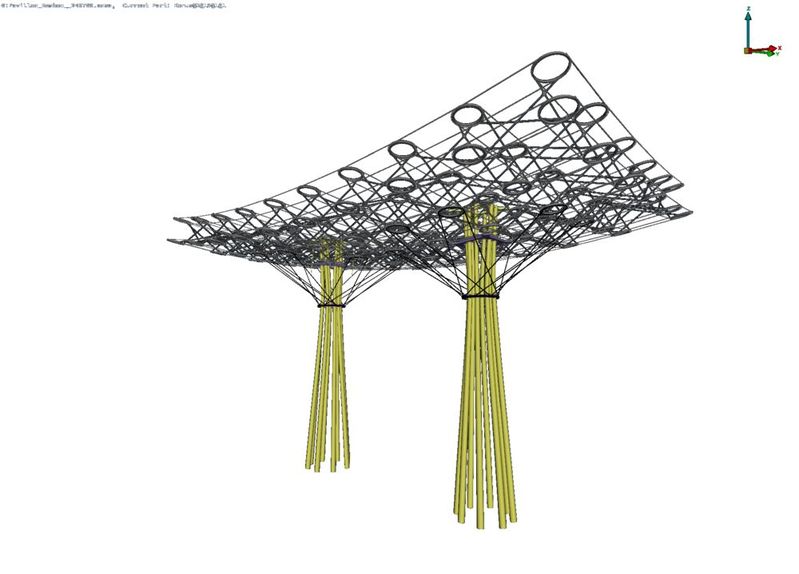 75 Kilogramm leicht: der 6 x 4 Meter große Nachhaltigkeit-Pavillon im Pausenhof der Montessori-Schule Penzberg.(Bild:  Lasso Ingenieurgesellschaft)
