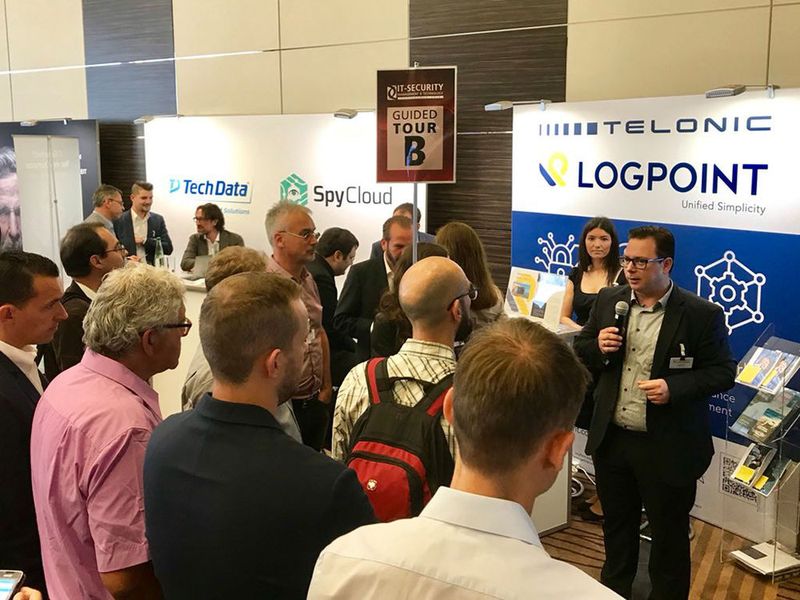 37 Aussteller sind bei der IT-Security Management & Technology Conference 2018 dabei. Ein guter Grund für die Guided Tour, um einen schnellen Überblick zu bekommen! (Bild: Vogel IT-Akademie)