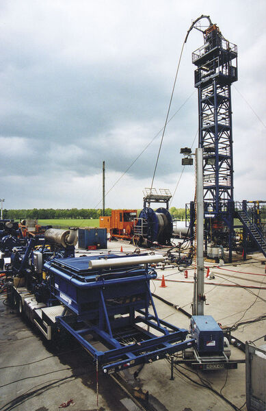 Eine weitere Tight-Gas-Anlage von Exxon Mobil: „Söhlingen Z15“. In Niedersachsen befindet sich das höchste Erdgasvorkommen Deutschlands. (Bild: WEG)