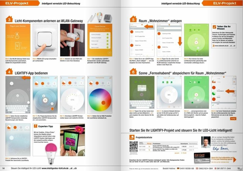 ELV-Katalog 2015: Neuigkeiten, Projekte, Produkte - eine kleine Katalogauswahl (Bild: ELV)