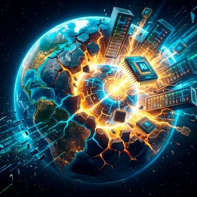 Der KI-Hunger sprengt alle Prognosen: Rechenzentren absorbieren immer größere Anteile der globalen IT-Budgets und reißen eine wachsende Kluft zwischen KI-Infrastruktur und klassischer IT auf. (Bild: KI-generiert)