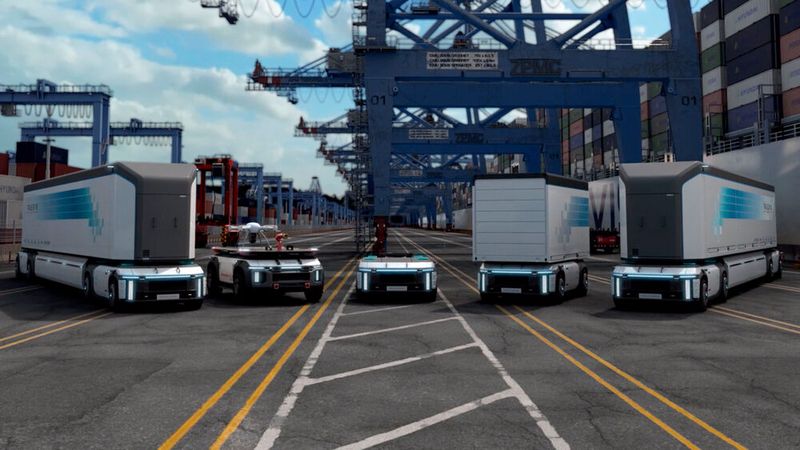 So stellt sich Hyundai die Wasserstoff-Zukunft für Nutzfahrzeuge vor. (Bild: Hyundai)