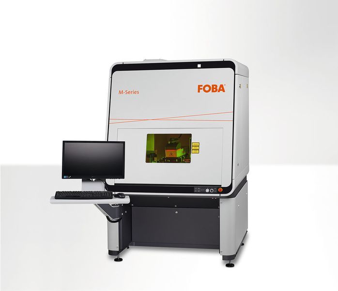 Das Lasermarkiersystem Foba M3000 ist ein Markierarbeitsplatz mit integrierter Kamera, der mit Faser- oder UV-Laser arbeitet (Foba Laser)