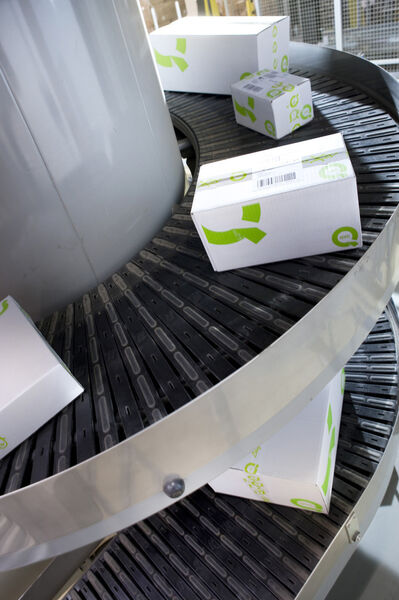 Vom Distributionszentrum in Hückelhoven aus hat QVC im Jahr 2013 etwa 1,5 Mio. Pakete versendet. (Bild: QVC)