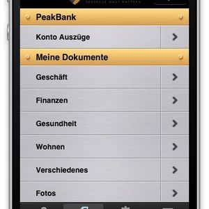 Die iOS-App von SecureSafe.