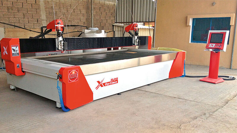 Manufacturer of plasma and oxy-fuel cutting solutions Kerf has now introduced a new range of waterjet cutting machines. (Source: Kerf Developments)