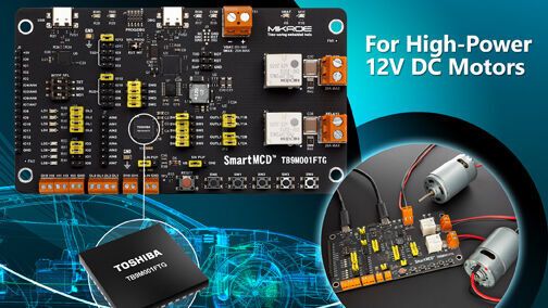 Toshiba and Mikroe have presented a motor control unit that simplifies prototype construction in the automotive sector.(Image: Toshiba)