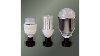 Alte HQL-Straßenlampen lassen sich auf  Mini-Lux-LEDs,  LED-Corn-Bulbs und LED-Super-Bowls umrüsten (v.l.n.r.). (Bild: Eurolighting)