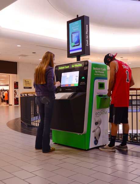 Der ecoATM-Automat in einer Mall (ecoATM)