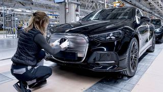 The new model from Kecskemét: the fully electric C-Class. An extended version will be produced by Mercedes in China from 2027. (Source: Mercedes-Benz)