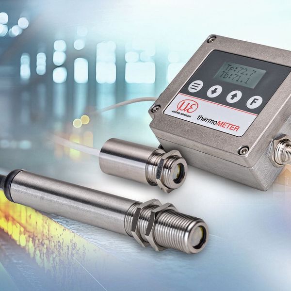 Temperature measuring devices are essential for monitoring industrial processes and thus ensuring high product quality. (Image:Micro-Epsilon)