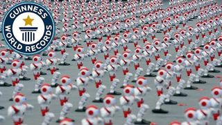 Most robots dancing simultaneously - Guinness World Records (YouTubePlayer_3otrUaWcLYU_Guinness World Records)