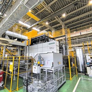 Eine Carat 610 von Bühler im Honda-Werk im japanischen Tochigi.(Bild:  Bühler)